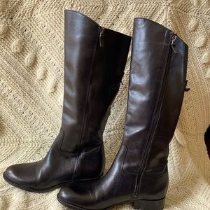 Franco Sarto knee high leather boots.